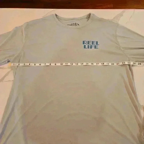 Reel Life Mens Long Sleeve Crewneck Fishing Performance Shirt Gray Size XXL - Picture 3 of 7